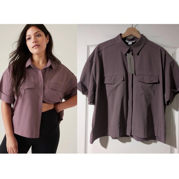 Athleta | Hike Packable Top In Damask Mauve - Picture 1 of 13